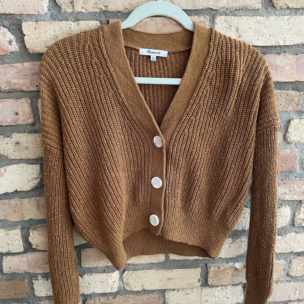 Madewell Greywood cropped cardigan